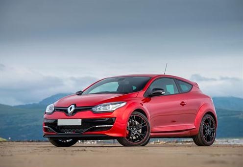 red renault megane on a track 